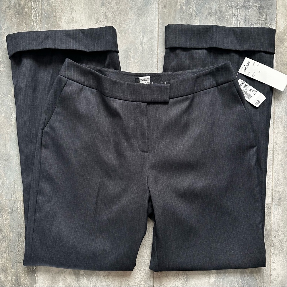 Isabel & Nina Charcoal Blue Dress Pants 12